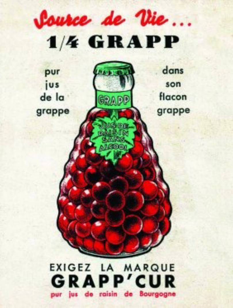 Vintage Malvoisin Macon French Grape Juice Bottles